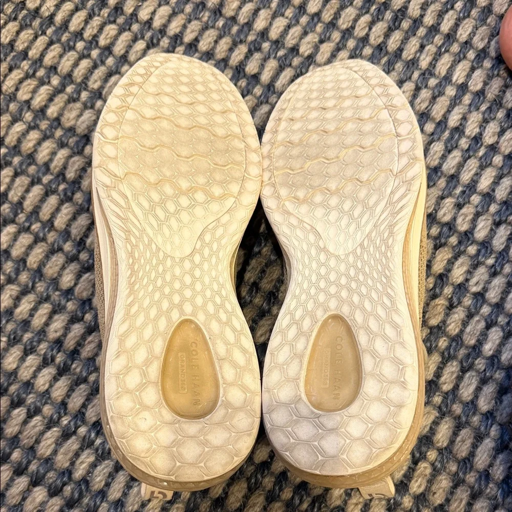 Cole Haan Men’s Knit Lace-Up Loafers — Beige